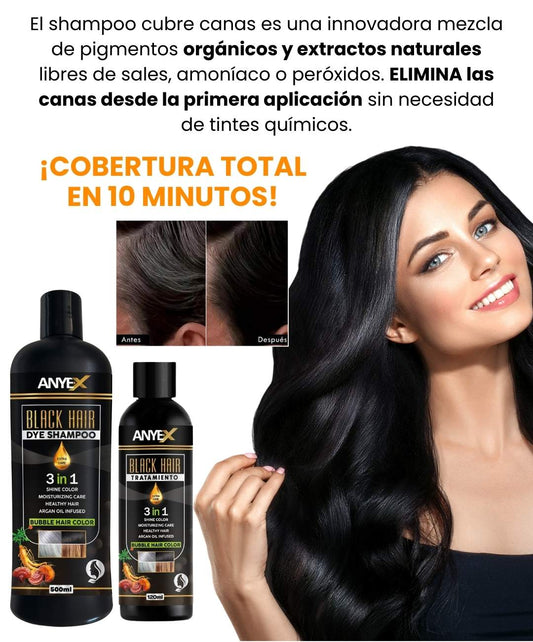 COMBO CUBRE CANAS  SHAMPOO + TRATAMIENTO